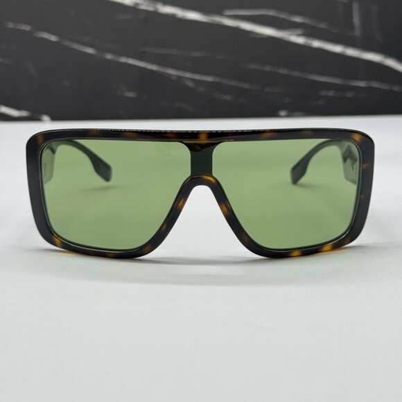 NEW BE4401U 3002/2BURBERRY DARK HAVANA/GREEN MEN BURBERRY SUNGLASSES